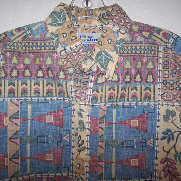 VINTAGE REYN SPOONER HAWAIIAN CAMP SHIRT SB3192 - Picture 2 of 8